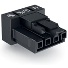 WAGO ELETTRONICA - Presa per circuiti stampati.angolato.4 poli.nero