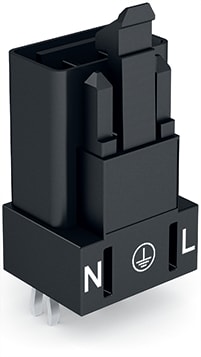 WAGO ELETTRONICA - Spina per circuiti stampati.dritto.3 poli.nero 890-813