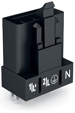 WAGO ELETTRONICA - Spina per circuiti stampati.dritto.4 poli.nero