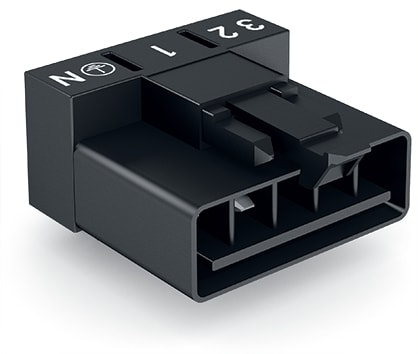 WAGO ELETTRONICA - Spina per circuiti stampati.angolato.5 poli.nero