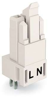 WAGO ELETTRONICA - Presa per circuiti stampati.dritto.2 poli.bianco 890-822