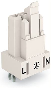 WAGO ELETTRONICA - Presa per circuiti stampati.dritto.3 poli.bianco 890-823