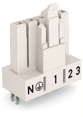 WAGO ELETTRONICA - Presa per circuiti stampati.dritto.5 poli.bianco 890-825