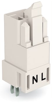 WAGO ELETTRONICA - Spina per circuiti stampati.dritto.2 poli.bianco 890-832