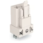 WAGO ELETTRONICA - Spina per circuiti stampati.dritto.3 poli.bianco 890-833