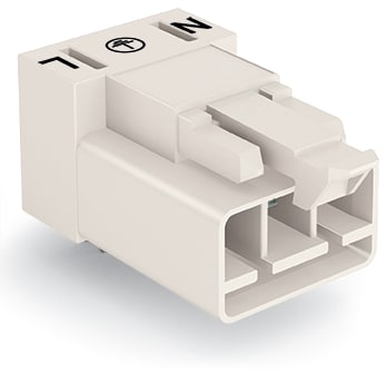 WAGO ELETTRONICA - Spina per circuiti stampati.angolato.3 poli.bianco