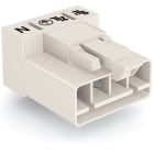 WAGO ELETTRONICA - Spina per circuiti stampati.angolato.4 poli.bianco