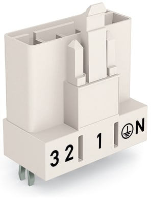 WAGO ELETTRONICA - Spina per circuiti stampati.dritto.5 poli.bianco 890-835