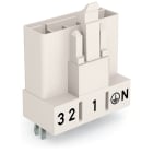 WAGO ELETTRONICA - Spina per circuiti stampati.dritto.5 poli.bianco 890-835