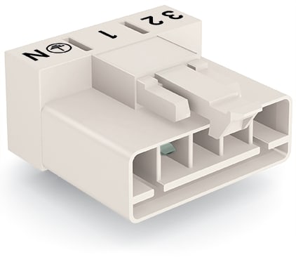 WAGO ELETTRONICA - Spina per circuiti stampati.angolato.5 poli.bianco