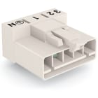 WAGO ELETTRONICA - Spina per circuiti stampati.angolato.5 poli.bianco