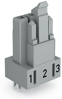 WAGO ELETTRONICA - Presa per circuiti stampati.dritto.3 poli.grigio 890-843