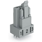 WAGO ELETTRONICA - Presa per circuiti stampati.dritto.3 poli.grigio 890-843