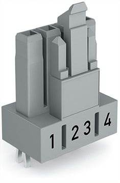WAGO ELETTRONICA - Presa per circuiti stampati.dritto.4 poli.grigio 890-844