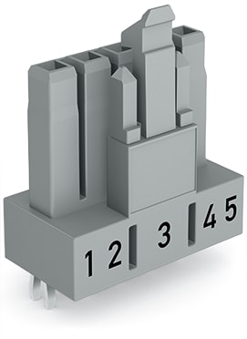 WAGO ELETTRONICA - Presa per circuiti stampati.dritto.5 poli.grigio 890-845