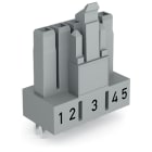 WAGO ELETTRONICA - Presa per circuiti stampati.dritto.5 poli.grigio 890-845