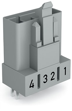 WAGO ELETTRONICA - Spina per circuiti stampati.dritto.4 poli.grigio 890-854