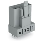 WAGO ELETTRONICA - Spina per circuiti stampati.dritto.4 poli.grigio