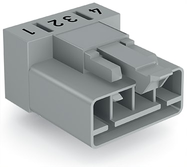 WAGO ELETTRONICA - Spina per circuiti stampati.angolato.4 poli.grigio