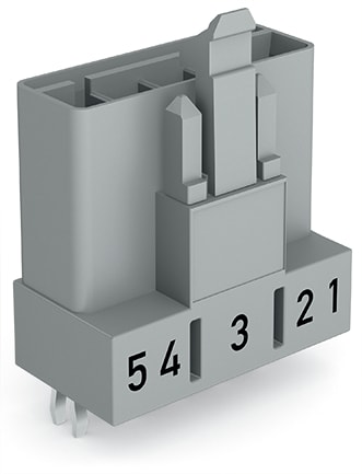WAGO ELETTRONICA - Spina per circuiti stampati.dritto.5 poli.grigio 890-855