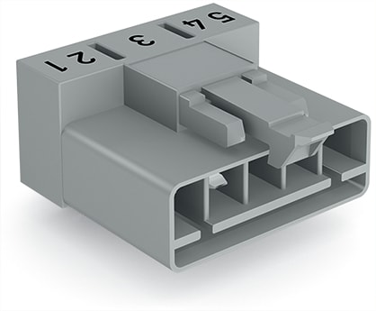 WAGO ELETTRONICA - Spina per circuiti stampati.angolato.5 poli.grigio 890-855/011-000