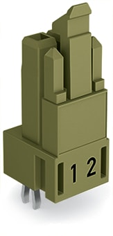 WAGO ELETTRONICA - Presa per circuiti stampati.dritto.2 poli.verde chiaro 890-862