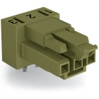 WAGO ELETTRONICA - Presa per circuiti stampati.angolato.3 poli.verde chiaro