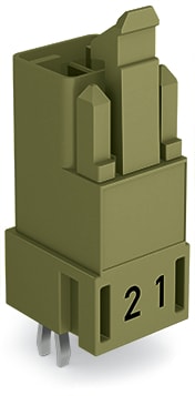 WAGO ELETTRONICA - Spina per circuiti stampati.dritto.2 poli.verde chiaro 890-872