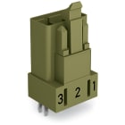 WAGO ELETTRONICA - Spina per circuiti stampati.dritto.3 poli.verde chiaro