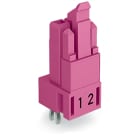 WAGO ELETTRONICA - Presa per circuiti stampati.dritto.2 poli.rosa