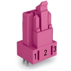 WAGO ELETTRONICA - Presa per circuiti stampati.dritto.3 poli.rosa