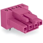 WAGO ELETTRONICA - Presa per circuiti stampati.angolato.4 poli.rosa
