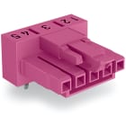 WAGO ELETTRONICA - Presa per circuiti stampati.angolato.5 poli.rosa