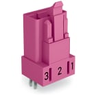 WAGO ELETTRONICA - Spina per circuiti stampati.dritto.3 poli.rosa