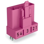 WAGO ELETTRONICA - Spina per circuiti stampati.dritto.5 poli.rosa