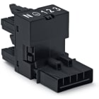 WAGO ELETTRONICA - Distributore tipo h.5 poli.Cod. A.nero 890-929