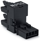 WAGO ELETTRONICA - Distributore tipo h.4 poli.Cod. A.nero 890-944