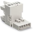 WAGO ELETTRONICA - Distributore tipo h.5 poli.Cod. A.bianco