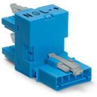 WAGO ELETTRONICA - Distributore tipo h.5 poli.Cod. I.blu