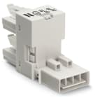 WAGO ELETTRONICA - Distributore tipo h.4 poli.Cod. A.bianco 890-994