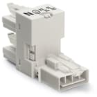 WAGO ELETTRONICA - Distributore tipo h.4 poli.Cod. A.bianco