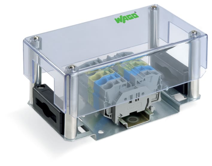 WAGO ELETTRONICA - Alimentatore.per cavo piatto.5 x 10 mm².trasparente 895-1051