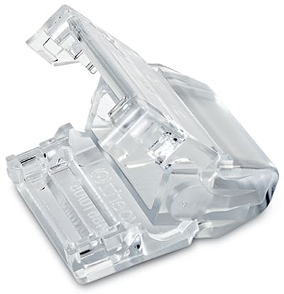 WAGO ELETTRONICA - Chiusura estremità cavo piatto.5 poli.per cavo piatto 5 x 2,5/4 mm².trasparente 897-250