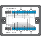 WAGO ELETTRONICA - Scatola di distribuzione.230 V + DALI.2 ingressi.nero 899-631/181-000