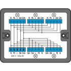 WAGO ELETTRONICA - Scatola di distribuzione.DALI.1 ingresso.nero 899-631/313-000