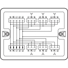 WAGO ELETTRONICA - Scatola di distribuzione.Corrente da trifase a monofase (400 V/230 V).1 ingresso.bianco