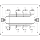 WAGO ELETTRONICA - Scatola di distribuzione.Corrente monofase (230 V).1 ingresso.bianco