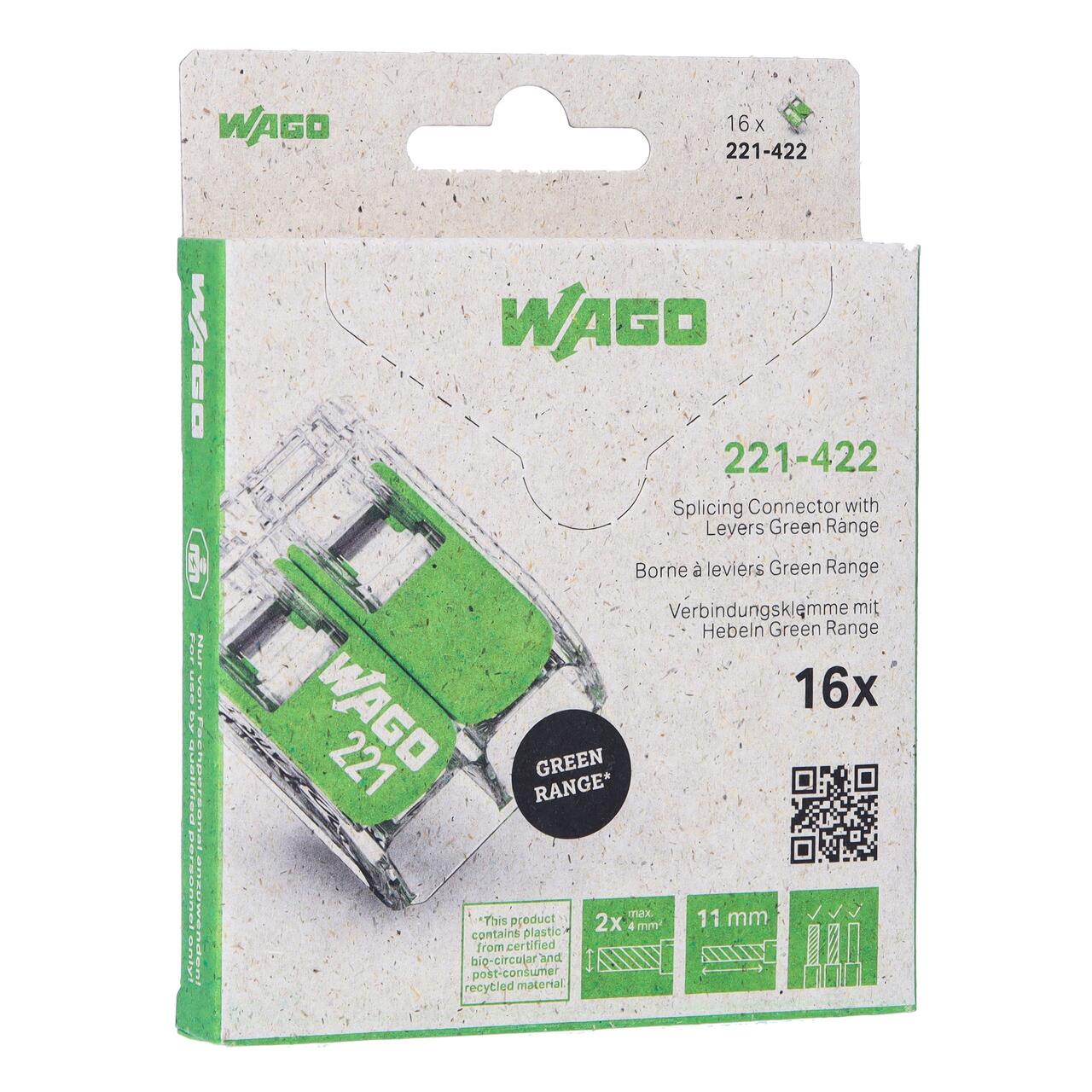 WAGO ELETTRONICA - CONNETT GIUNZ GREEN 2 COND BLIST