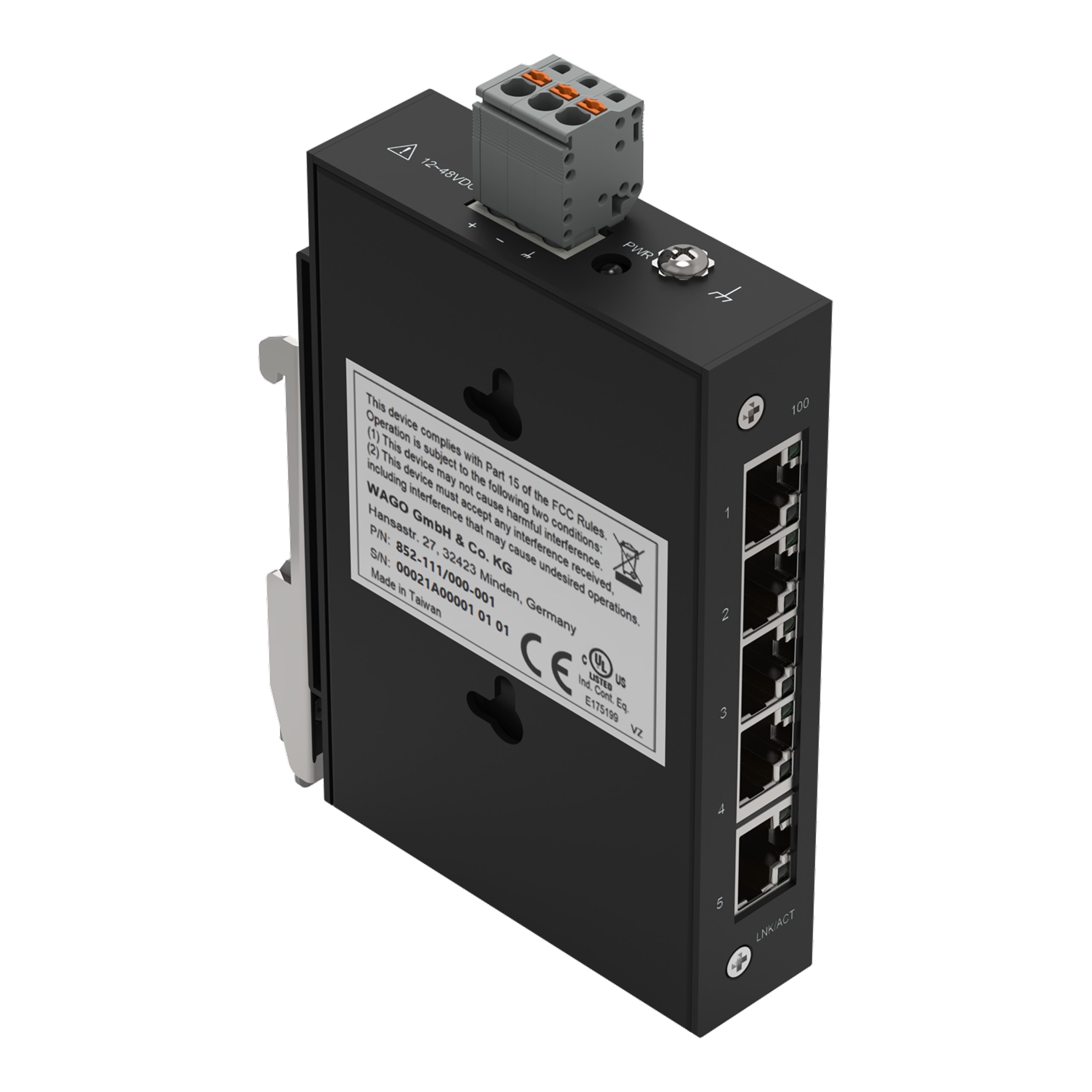 WAGO ELETTRONICA - SWITCH INDUSTRIALE ECO 5P 100BASE-TX NER