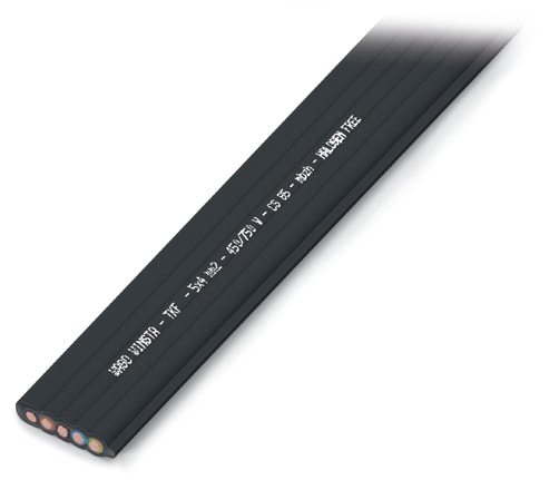 WAGO ELETTRONICA - Cavo piatto.5G 4 mm².privo di alogeni.nero